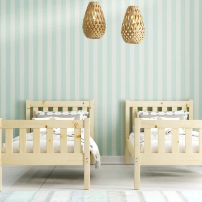 Kinder-Etagenbett 90x190 EUNIKA mit Matratzen - Kiefer