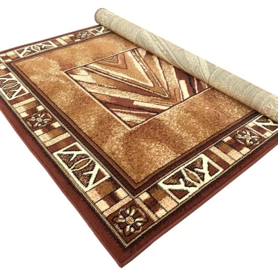 Gemusterter Stückteppich 80x150 cm LUKEN - braun