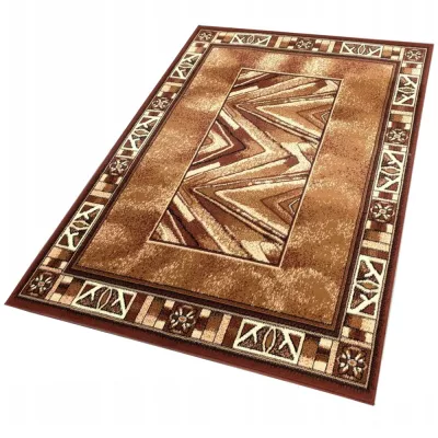 Gemusterter Stückteppich 80x150 cm LUKEN - braun