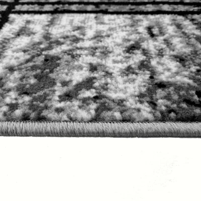 LUKEN rechteckiger Stückteppich 200x300 cm - grau / schwarz