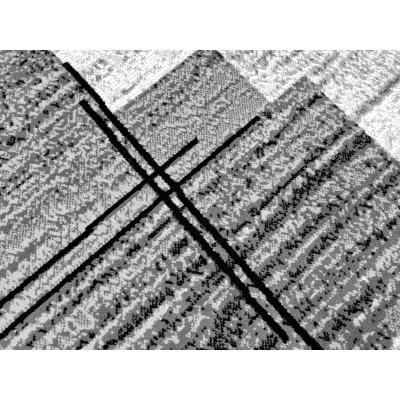 LUKEN rechteckiger Stückteppich 200x300 cm - grau / schwarz