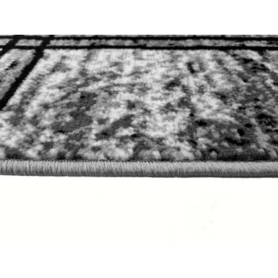 Teppich 70x130 cm LUKEN rechteckig - grau/schwarz