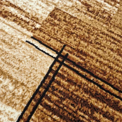 Rechteckiger Teppich LUKEN, 300 x 400 cm, beige/braun