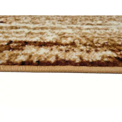 LUKEN rechteckiger Stückteppich 140x190 cm - beige / braun