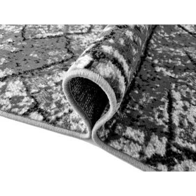 Teppich 250x350 cm LUKEN modern - grau/schwarz