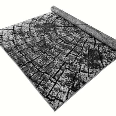 Teppich 250x350 cm LUKEN modern - grau/schwarz