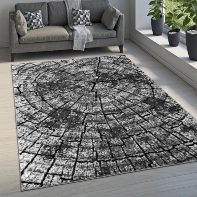 Teppich 250x350 cm LUKEN modern - grau/schwarz