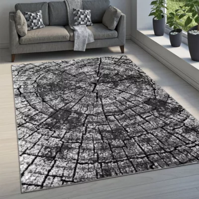 Teppich 250x350 cm LUKEN modern - grau/schwarz