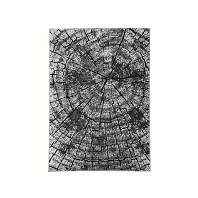 Teppich 180x250 cm LUKEN modern - grau/schwarz
