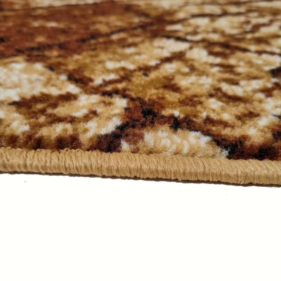 Teppich 70x130 cm LUKEN modern - beige / braun
