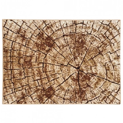 Teppich 70x130 cm LUKEN modern - beige / braun