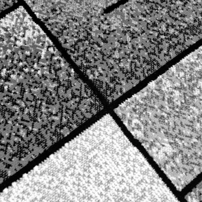 LUKEN rechteckiger Stückteppich 200x300 cm - grau