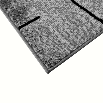 LUKEN rechteckiger Stückteppich 200x300 cm - grau