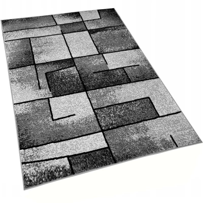 LUKEN rechteckiger Stückteppich 200x300 cm - grau