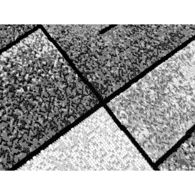 LUKEN rechteckiger Stückteppich 70x130 cm - grau
