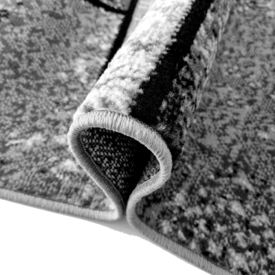 LUKEN rechteckiger Stückteppich 70x130 cm - grau
