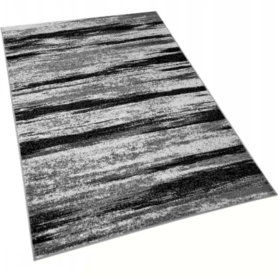 Teppich 300x400 cm LUKEN abstrakt - grau