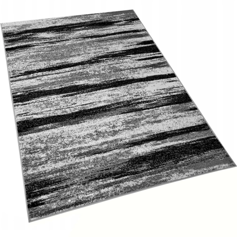 Teppich 300x400 cm LUKEN abstrakt - grau