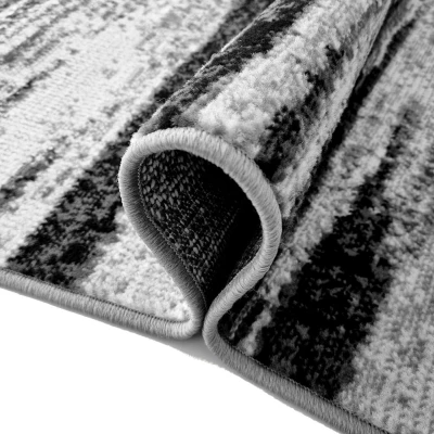 Teppich 140x190 cm LUKEN abstrakt - grau