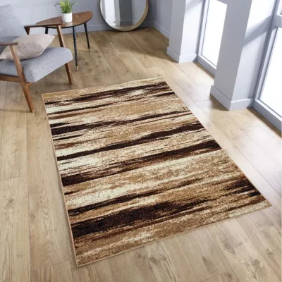 Teppich 300x400 cm LUKEN abstrakt - beige