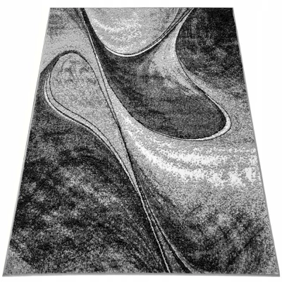 Abstrakter Stückteppich 160x220 cm LUKEN - grau