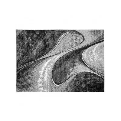 Abstrakter Stückteppich 80x150 cm LUKEN - grau