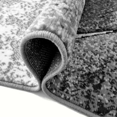 Abstrakter Stückteppich 70x130 cm LUKEN - grau