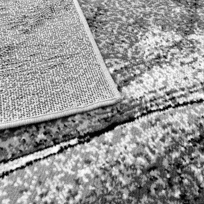 Abstrakter Stückteppich 70x130 cm LUKEN - grau