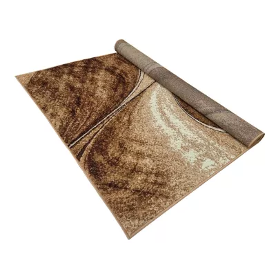 Abstrakter Stückteppich 140x190 cm LUKEN - beige