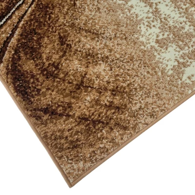 Abstrakter Stückteppich 80x150 cm LUKEN - beige