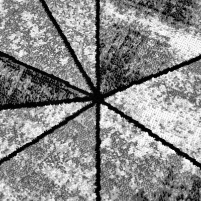 Geometrischer Stückteppich 200x300 cm LUKEN - grau