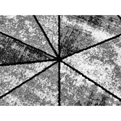Geometrischer Kurzflor-Teppich 120x170 cm LUKEN - grau