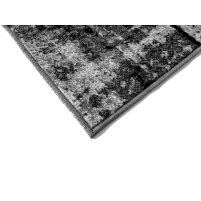 Geometrischer Kurzflor-Teppich 120x170 cm LUKEN - grau