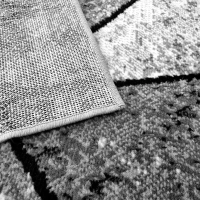 Geometrischer Stückteppich 70x130 cm LUKEN - grau