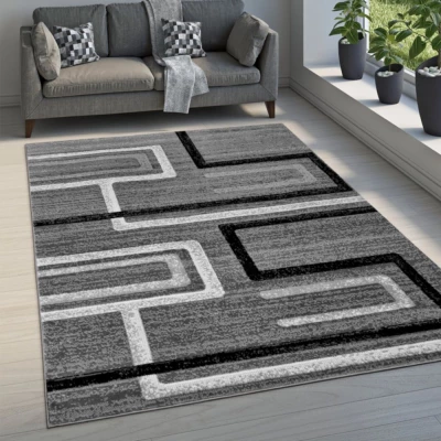 Rechteckiger Teppich 200x300 cm LUKEN - grau