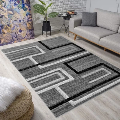 Rechteckiger Teppich 160x220 cm LUKEN - grau