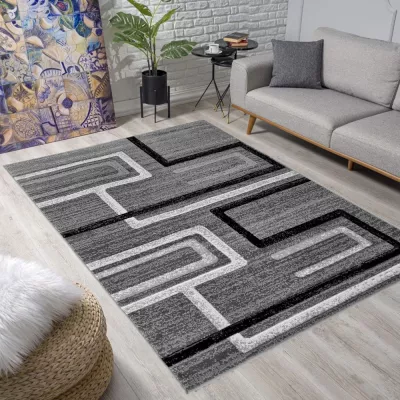 Rechteckiger Teppich 160x220 cm LUKEN - grau