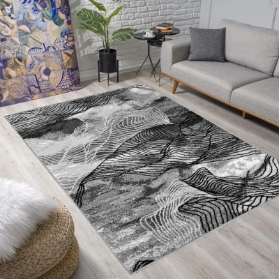Moderner Teppich 300x400 cm LUKEN - grau