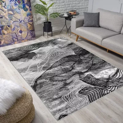 Moderner Teppich 300x400 cm LUKEN - grau