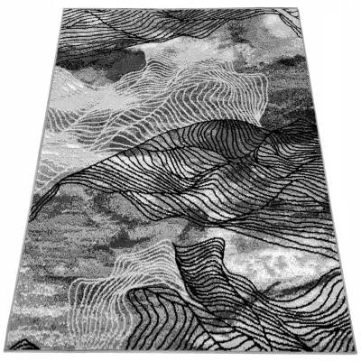 Moderner Stückteppich 160x220 cm LUKEN - grau