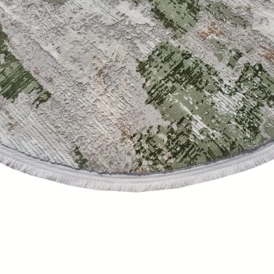 Ovaler Teppich 160x220 cm STEFANO - grün / beige