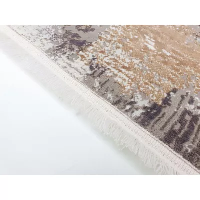 Ovaler Teppich 80x150 cm STEFANO - beige / gold