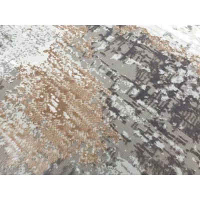 Ovaler Teppich 80x150 cm STEFANO - beige / gold
