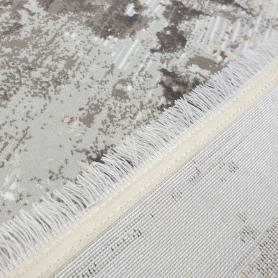 Ovaler Teppich 80x150 cm STEFANO - beige / gold