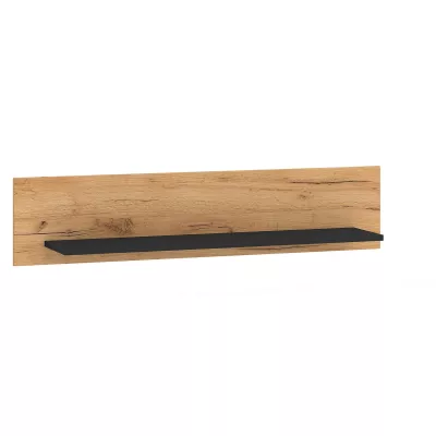 Hängeregal MING - Craft Eiche Gold/Schwarz
