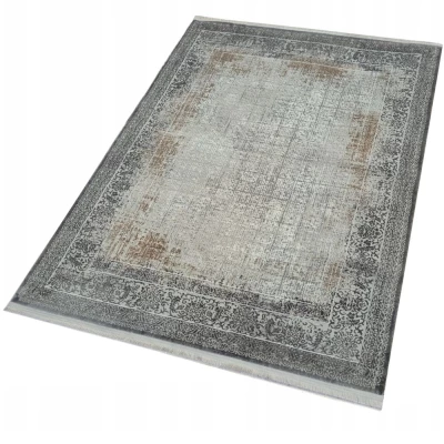 Teppich 140x190 cm STEFANO - beige / gold / schwarz