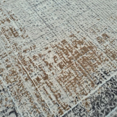 Teppich 140x190 cm STEFANO - beige / gold / schwarz