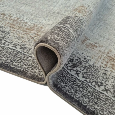 Teppich 140x190 cm STEFANO - beige / gold / schwarz