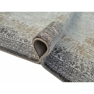 Teppich 140x190 cm STEFANO - beige / gold / schwarz