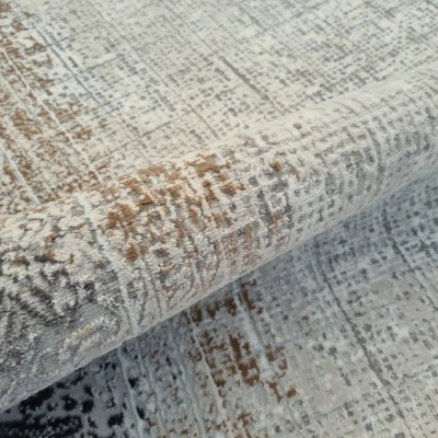 Teppich 140x190 cm STEFANO - beige / gold / schwarz